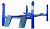 Подъемник 4х-стоечный 5т NORDBERG 4450 c траверсой 3т, 380В для сход-развала (синий)