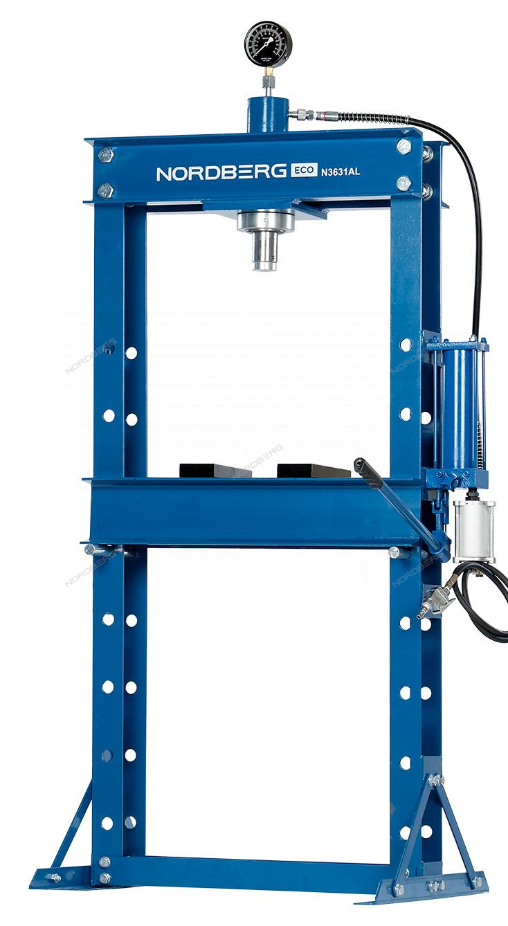 Купить пресс гидравлический 30т, разборная рама, пневмопривод nordberg  n3631al в Екатеринбурге - Промоборудование
