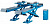 Подъемник ножничный NORDBERG N635-5,5 для сход-развала 5,5т, 380В, 2 уровня, синий